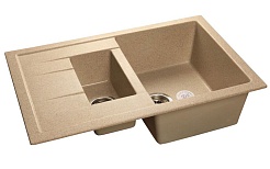 Granfest Мойка кухонная Quadro GF-Q775KL Песочный – фотография-1